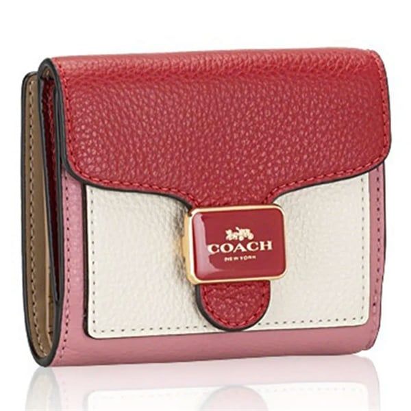 Ví Coach Pepper Wallet DS D.Red/Pink