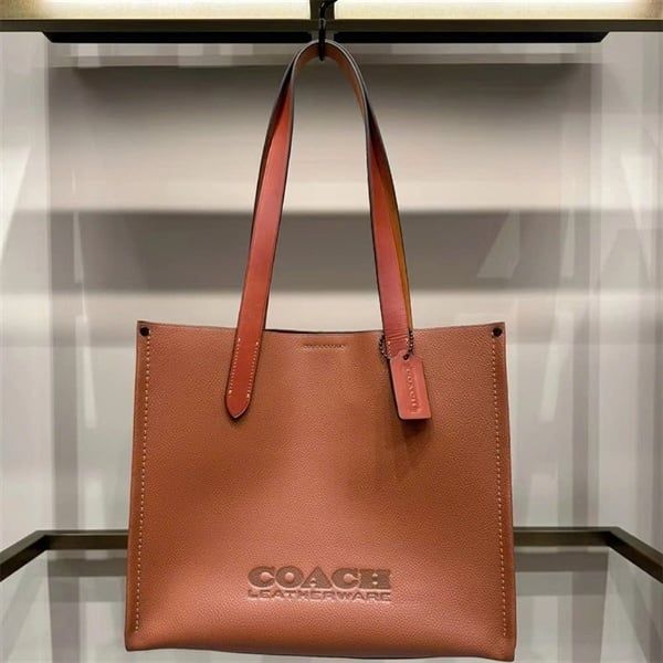 Túi Coach Relay Tote Bag 34 Leatherware DS Brown