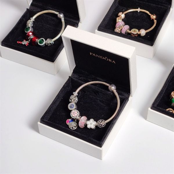 Vòng tay - Pandora with charms 07 DS Rose gold