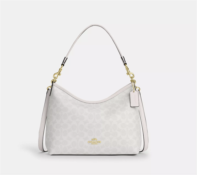 Túi Coach Laurel Shoulder Bag DS White - 30x24x10cm