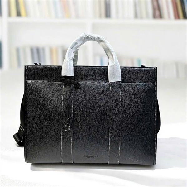 Túi Coach Wesley Tote Signature Canvas DS Black