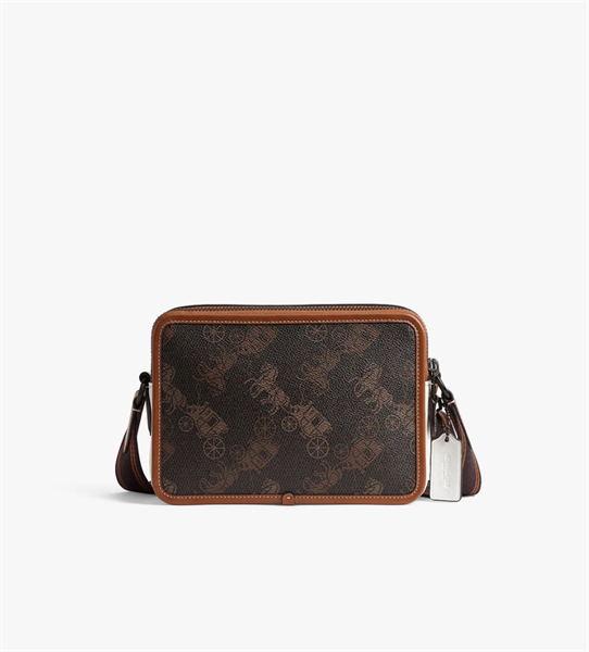 Túi Coach Charter Large Horse and Carriage Print DS Brown - 23.5x16.5x7cm