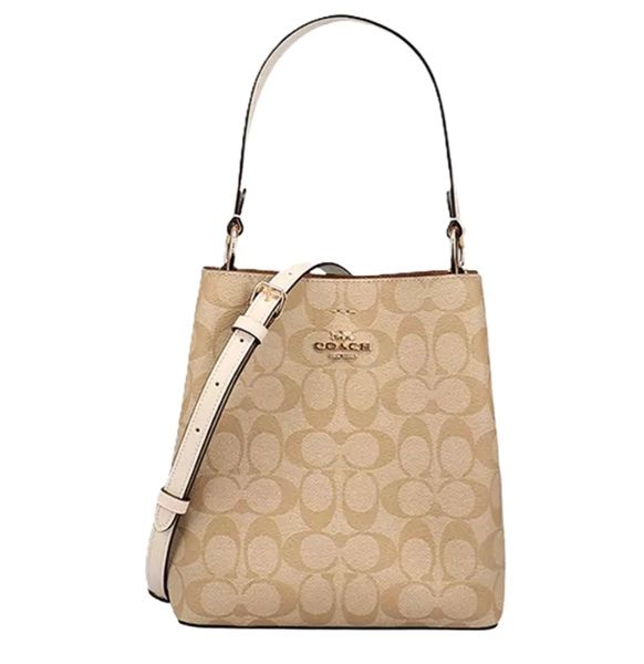 Túi Coach Mollie Bucket Bag 22 In Signature Canvas DS Brown