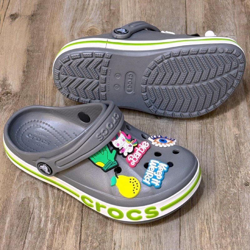Dép Crocs Kid Bayaband Clog HN Grey