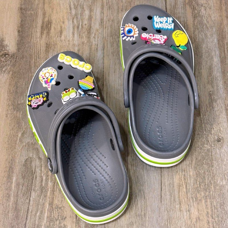 Dép Crocs Kid Bayaband Clog HN Grey