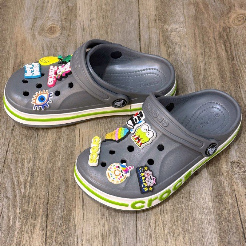Dép Crocs Kid Bayaband Clog HN Grey