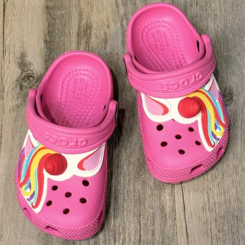 Dép Crocs Kid Clog Unicorn HN Pink