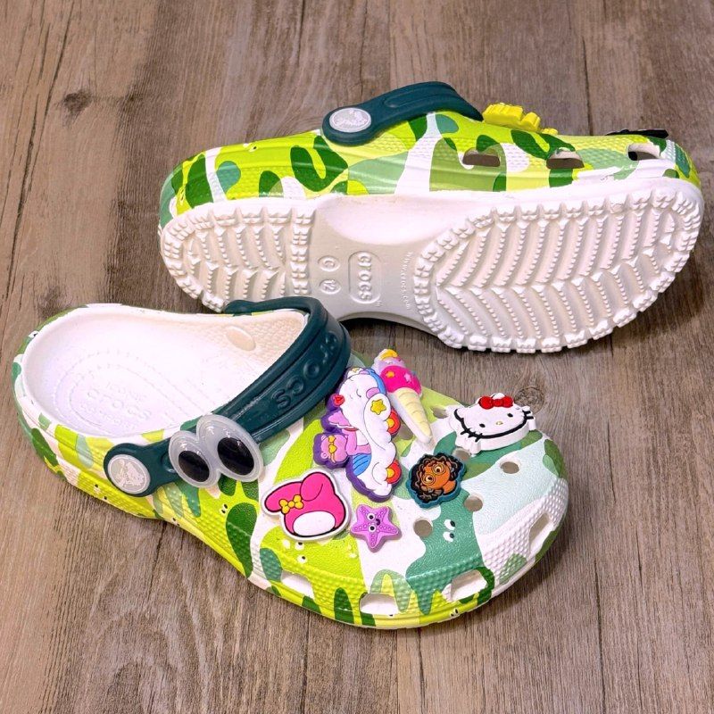 Dép Crocs Kid Clog Crocodile HN Black