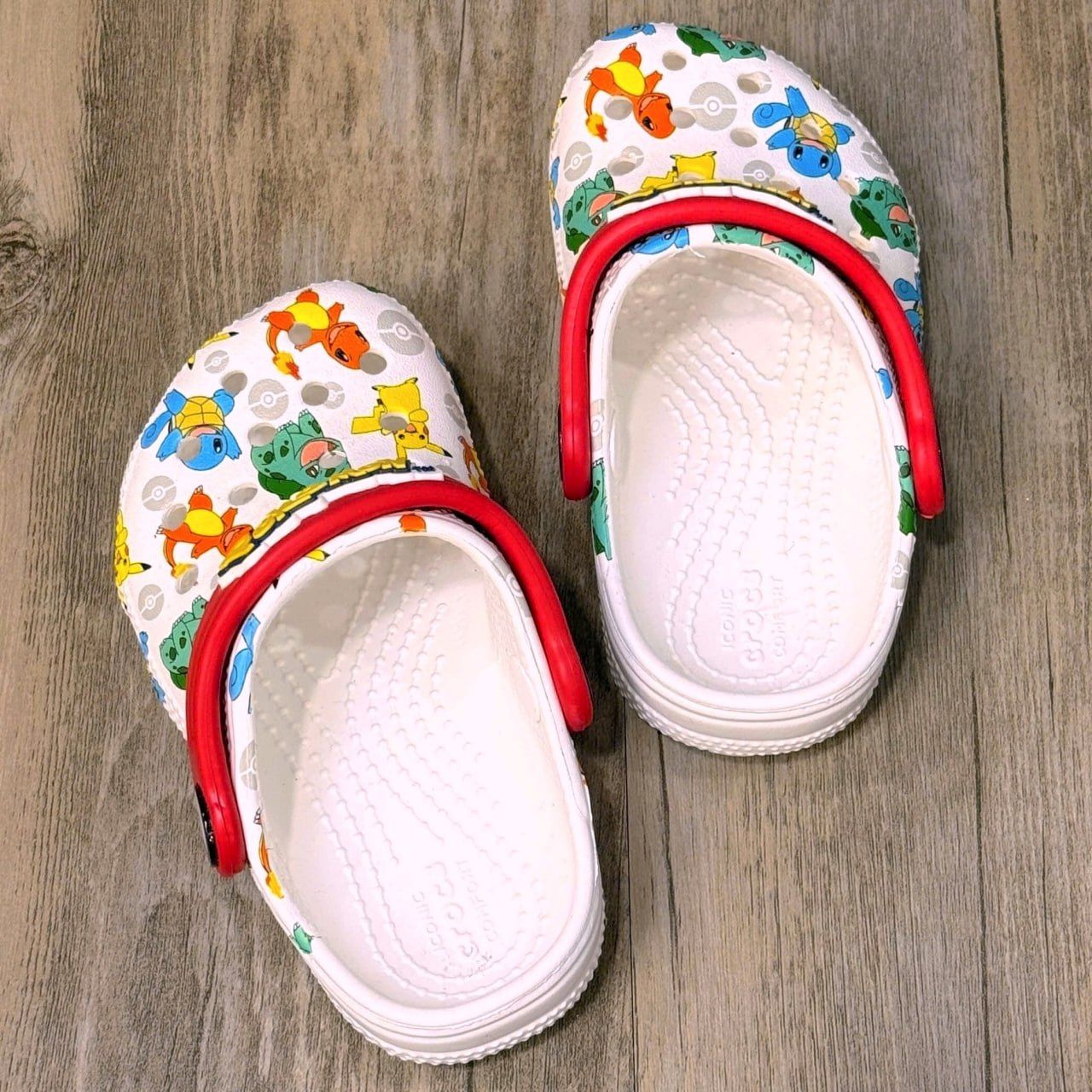 Dép Crocs Kid Clog Pokémon HN White