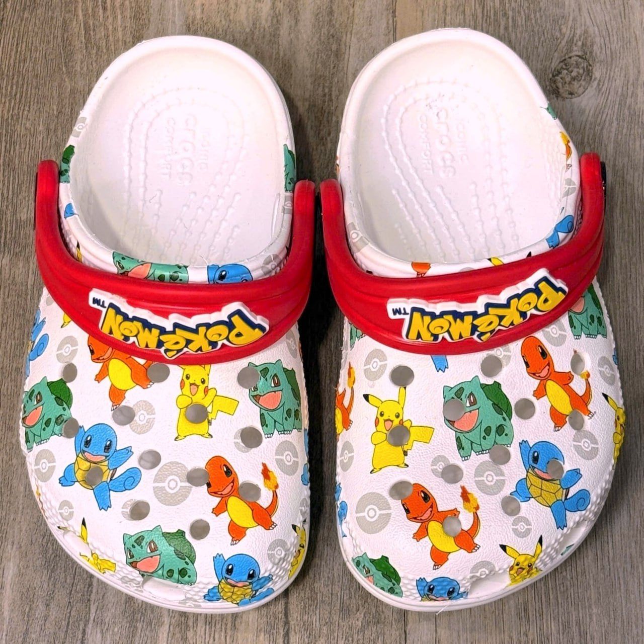 Dép Crocs Kid Clog Pokémon HN White
