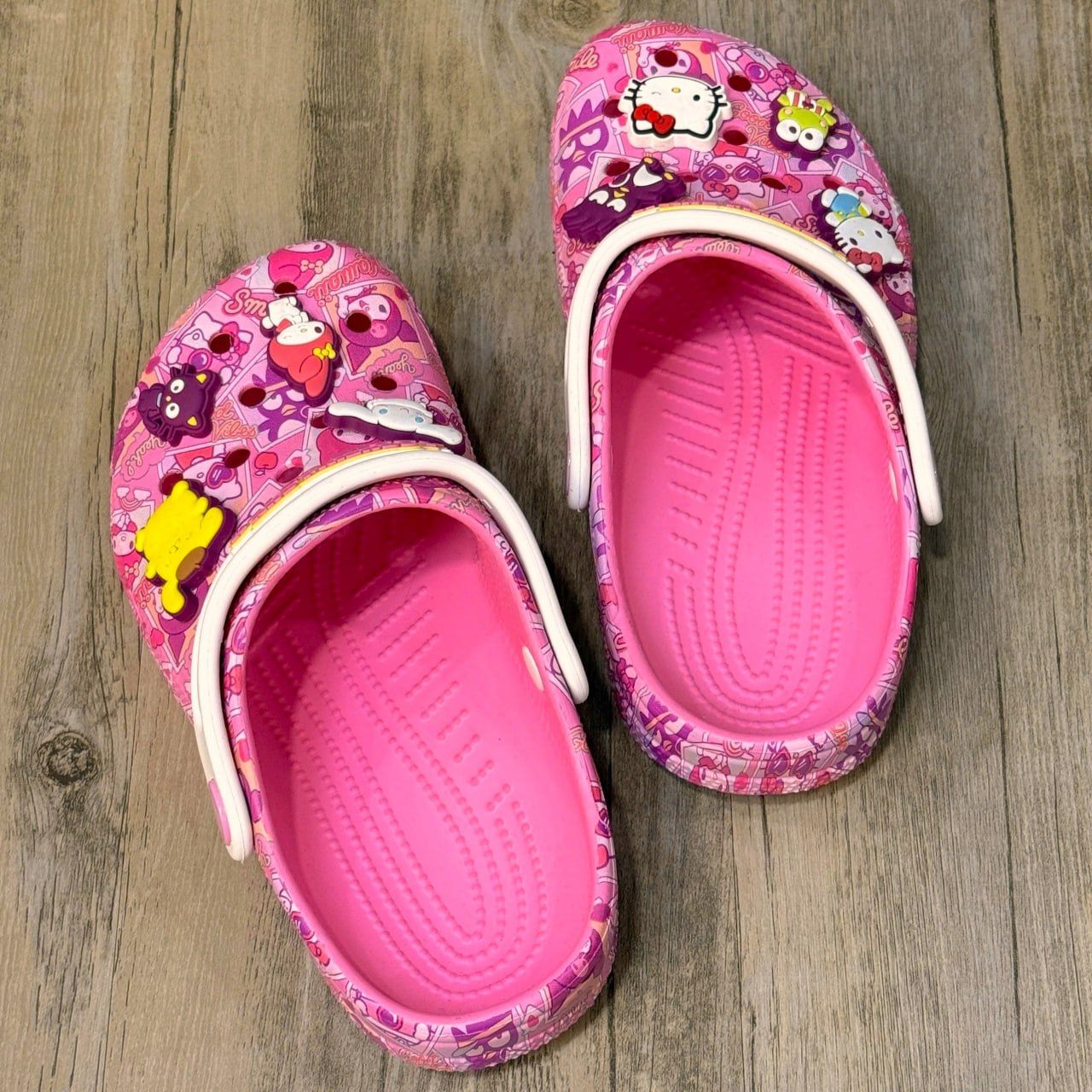 Dép Crocs Kid Clog Hello Kitty HN Pink