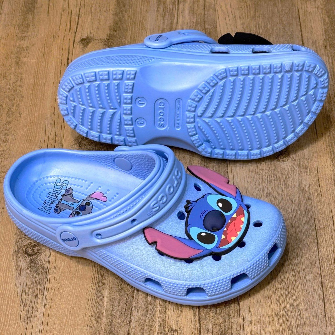 Dép Crocs Kid Clog Disney Stitch HN Blue