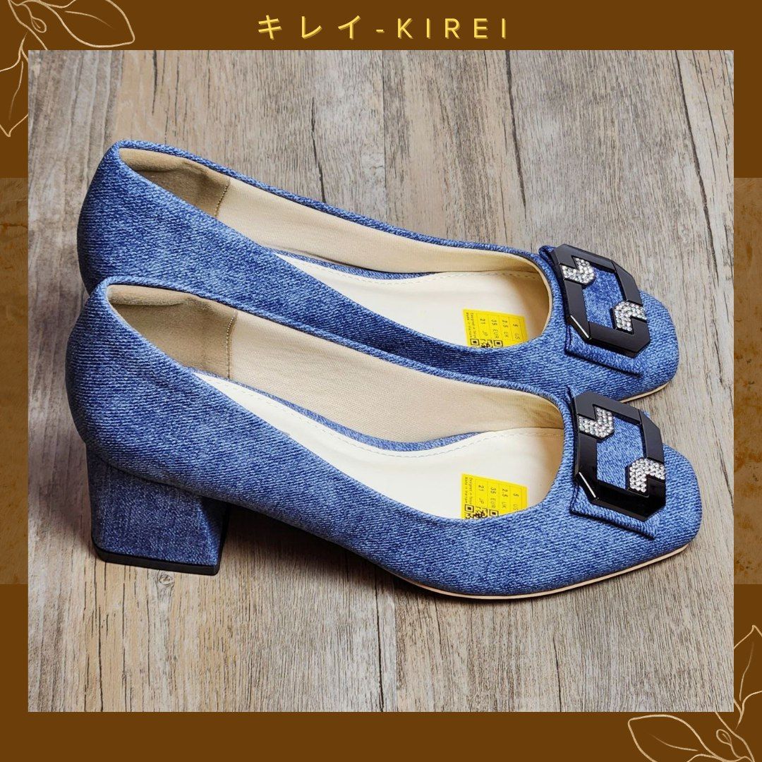 Giày Kirei cao gót 3D-Print 4P CP Jeans