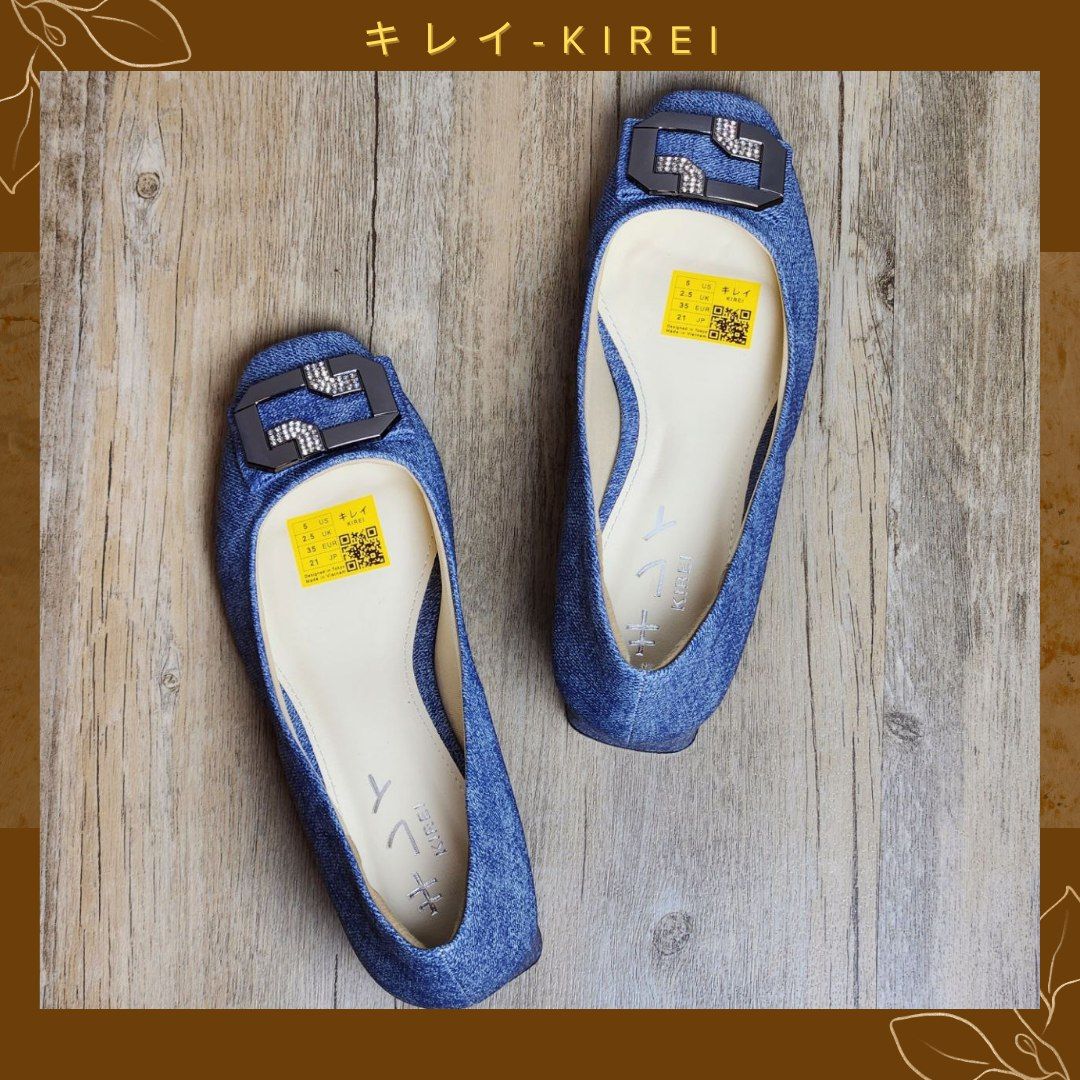 Giày Kirei cao gót 3D-Print 4P CP Jeans