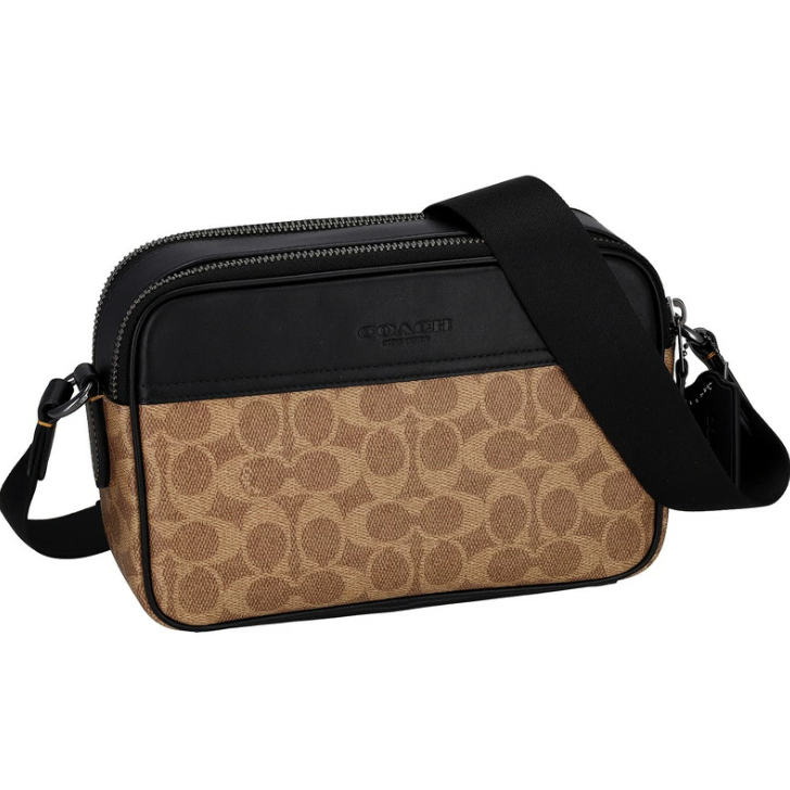 Túi Coach Graham Crossbody Bag In Signature Canvas DS Brown - 23x15x7cm