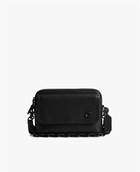 Túi Coach Rectangular Crossbody Bag with Stylish Flap DS Black