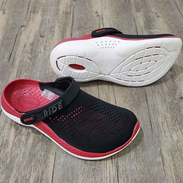 Dép Crocs LiteRide 360 Clog HN Đen đỏ