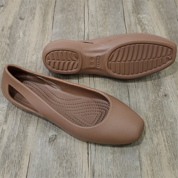 Giày Búp bê Crocs Sloane Flat W HN Nâu