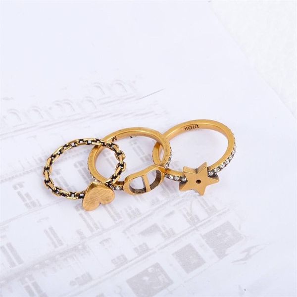 Set nhẫn - Dior 3 chiếc DS Vàng