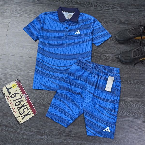 Bộ Thể Thao Adidas Polka Dot PA Blue