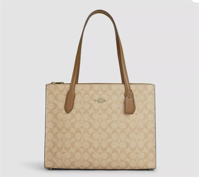 Túi Coach Nina Carryall In Canvas DS Light Brown - 36.5x28x12cm