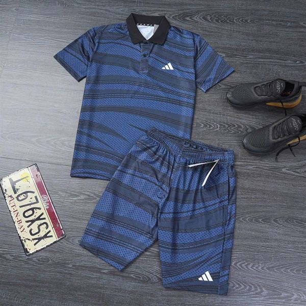 Bộ Thể Thao Adidas Polka Dot PA Navy