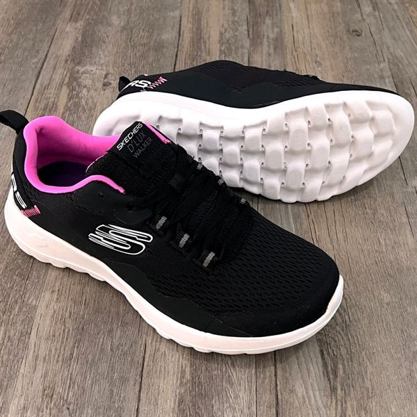 Giày Thể Thao Skechers cột dây HN Đen hồng