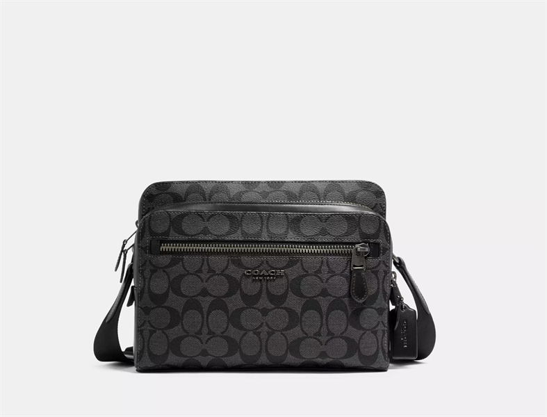 Túi Coach West Camera Bag In Canvas - 20x25x7cm