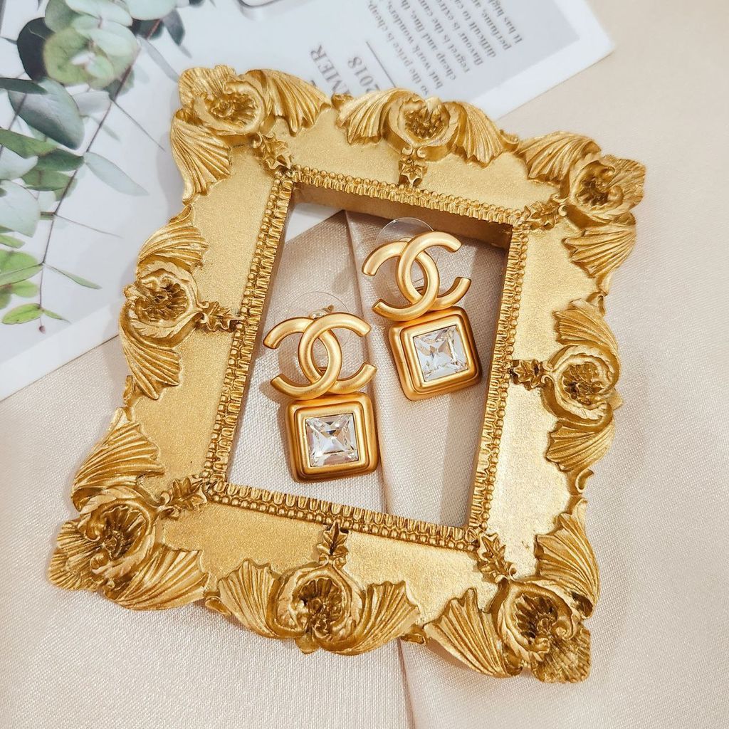Bông tai - Chanel Vintage DS Vàng