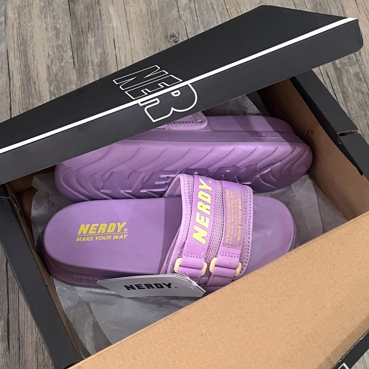 Dép Nerdy quai ngang HN Lavender