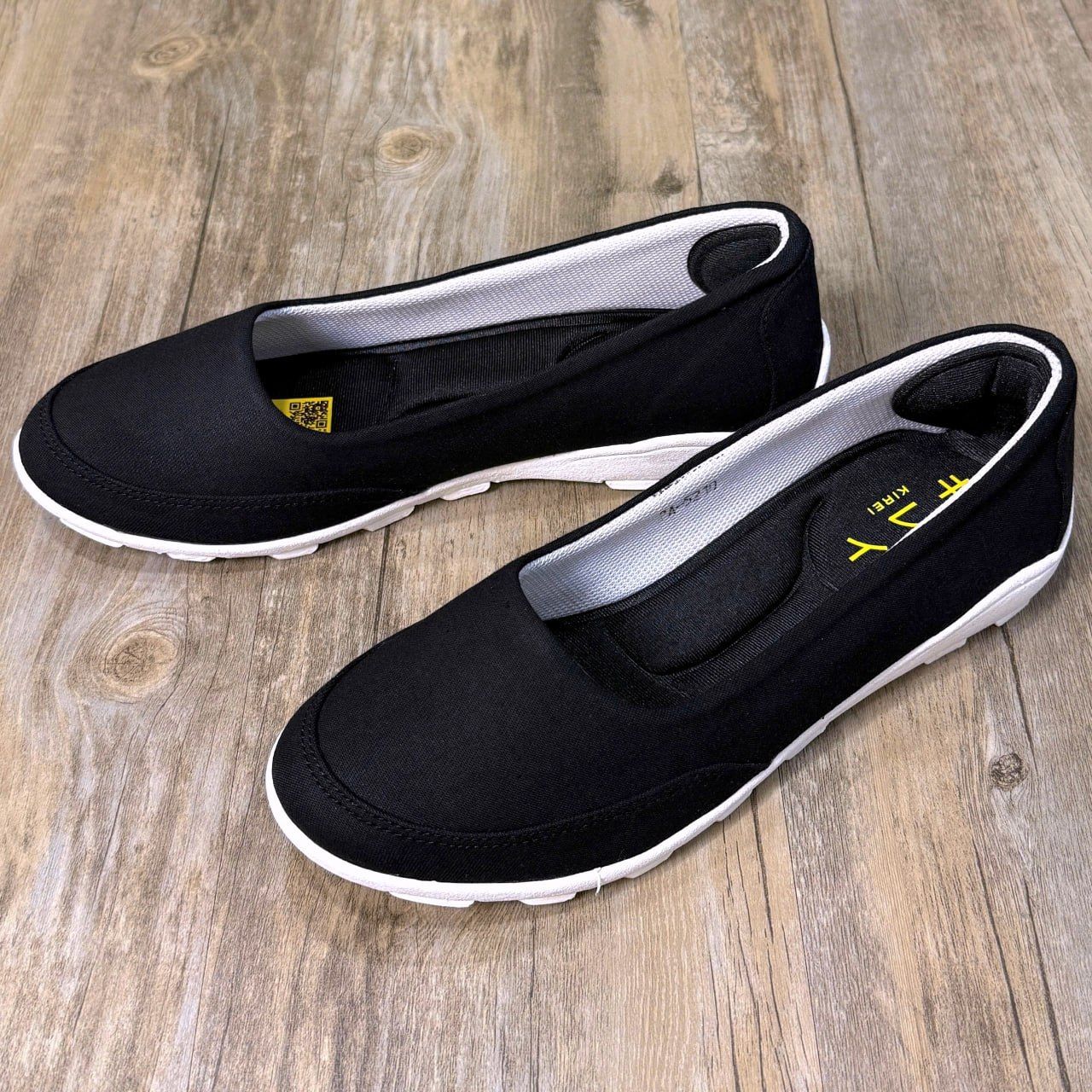 Giày Nhật búp bê Kirei walk canvas đế dẻo KH Đen