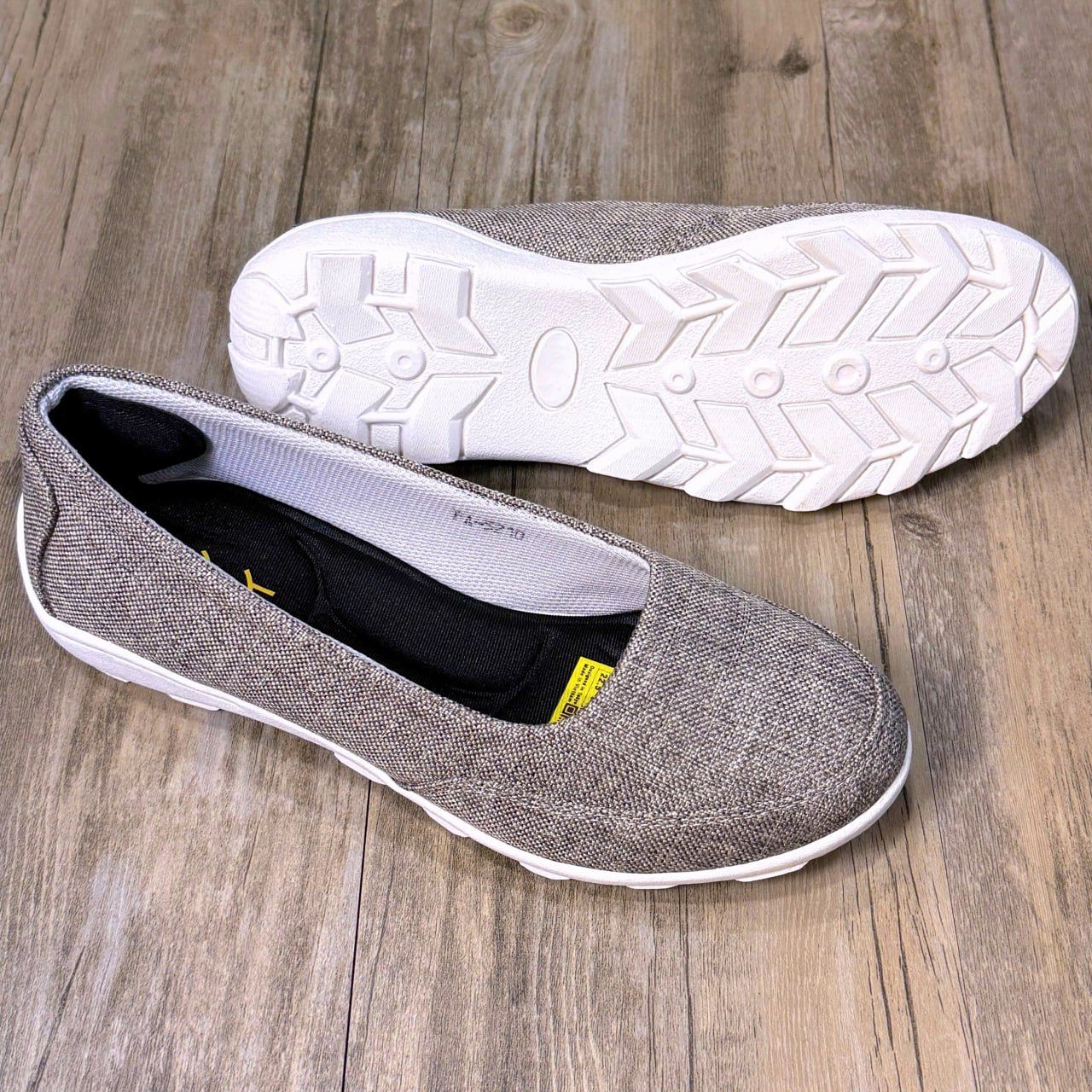Giày Nhật búp bê Kirei walk canvas đế dẻo KH Xám