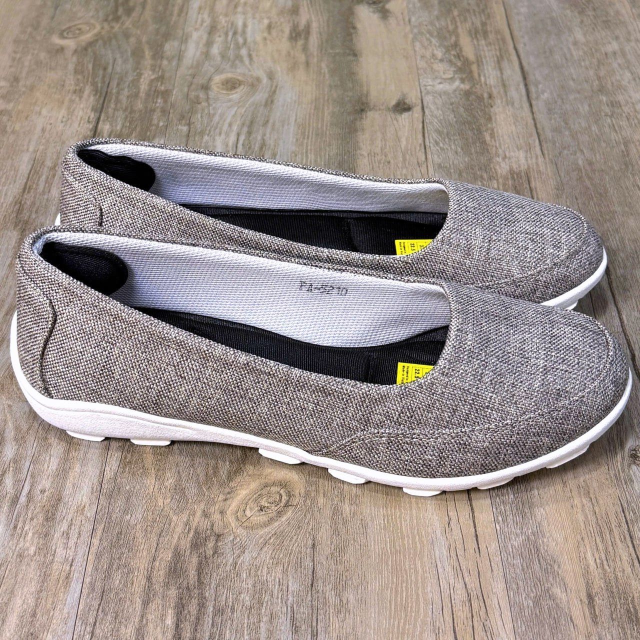 Giày Nhật búp bê Kirei walk canvas đế dẻo KH Xám