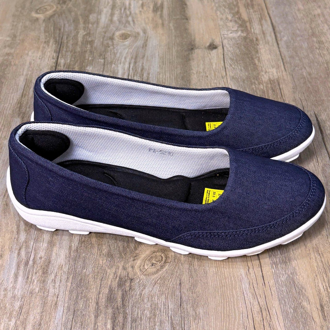Giày Nhật búp bê Kirei walk canvas đế dẻo KH Xanh