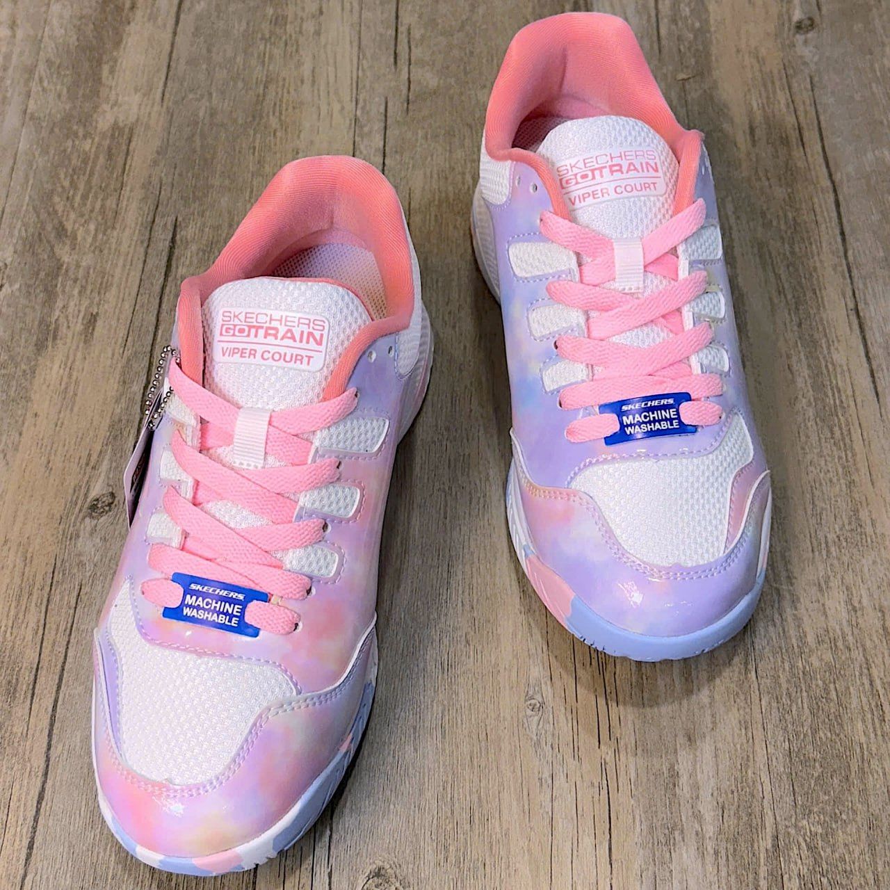 Giày Skechers Viper Court Pickleball MV2 W/Pink