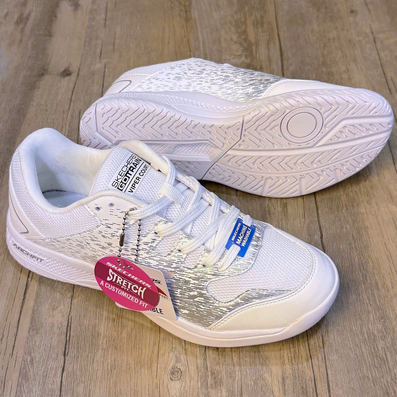 Giày Skechers Viper Court Pickleball MV2 G/White
