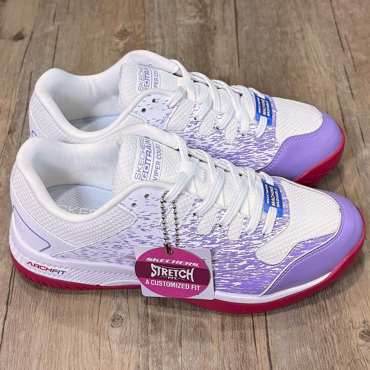 Giày Skechers Viper Court Pickleball MV2 W/Purple