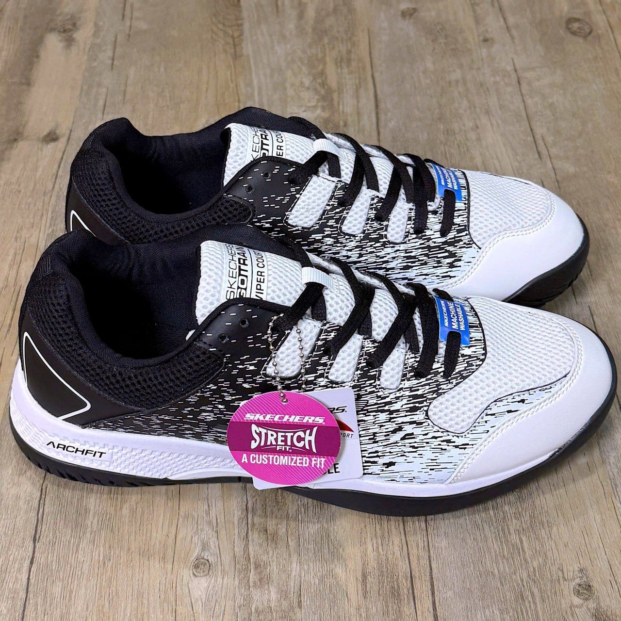 Giày Skechers Viper Court Pickleball MV2 W/Black