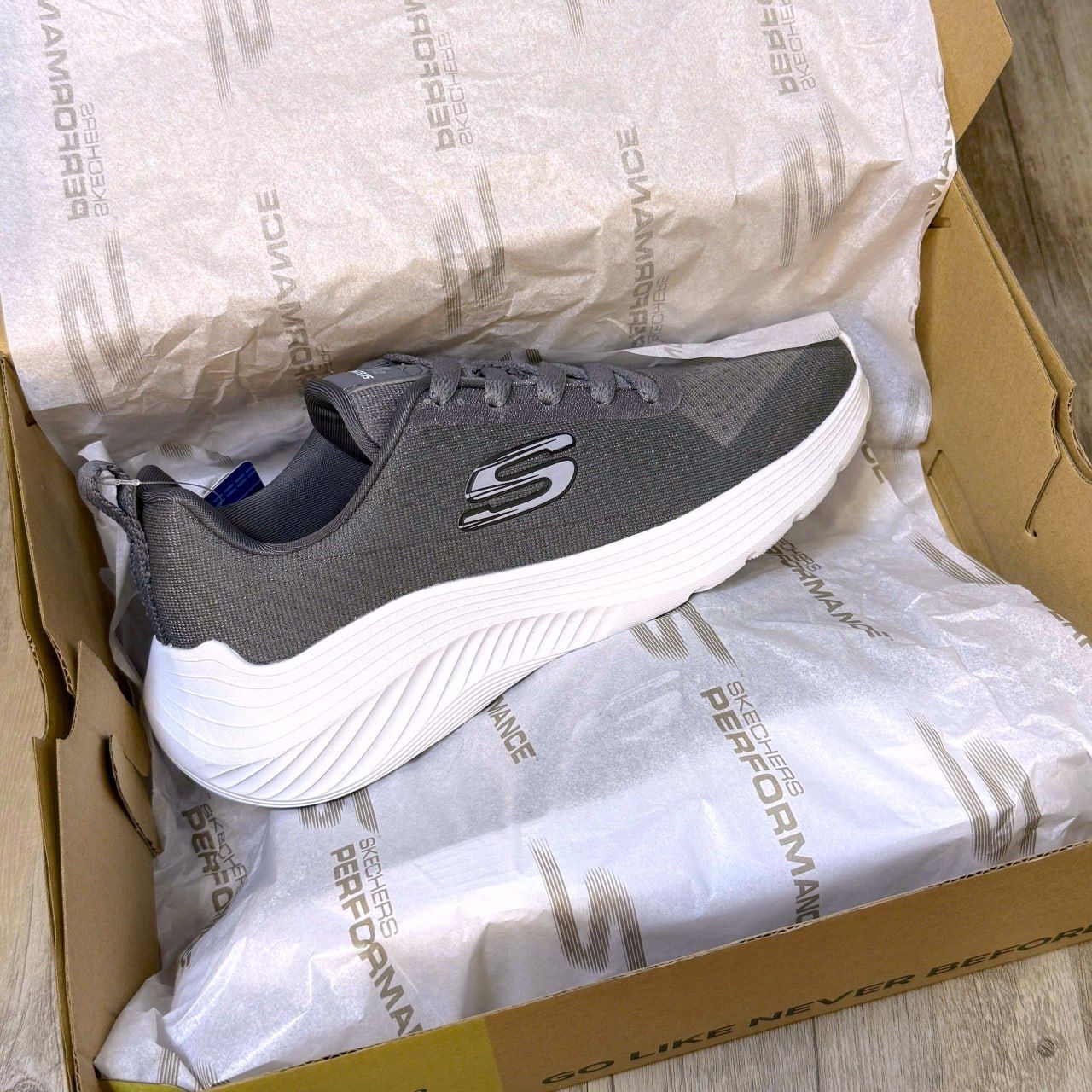 Giày Skechers D'Lux Walker 988-23A MV2 D.Grey