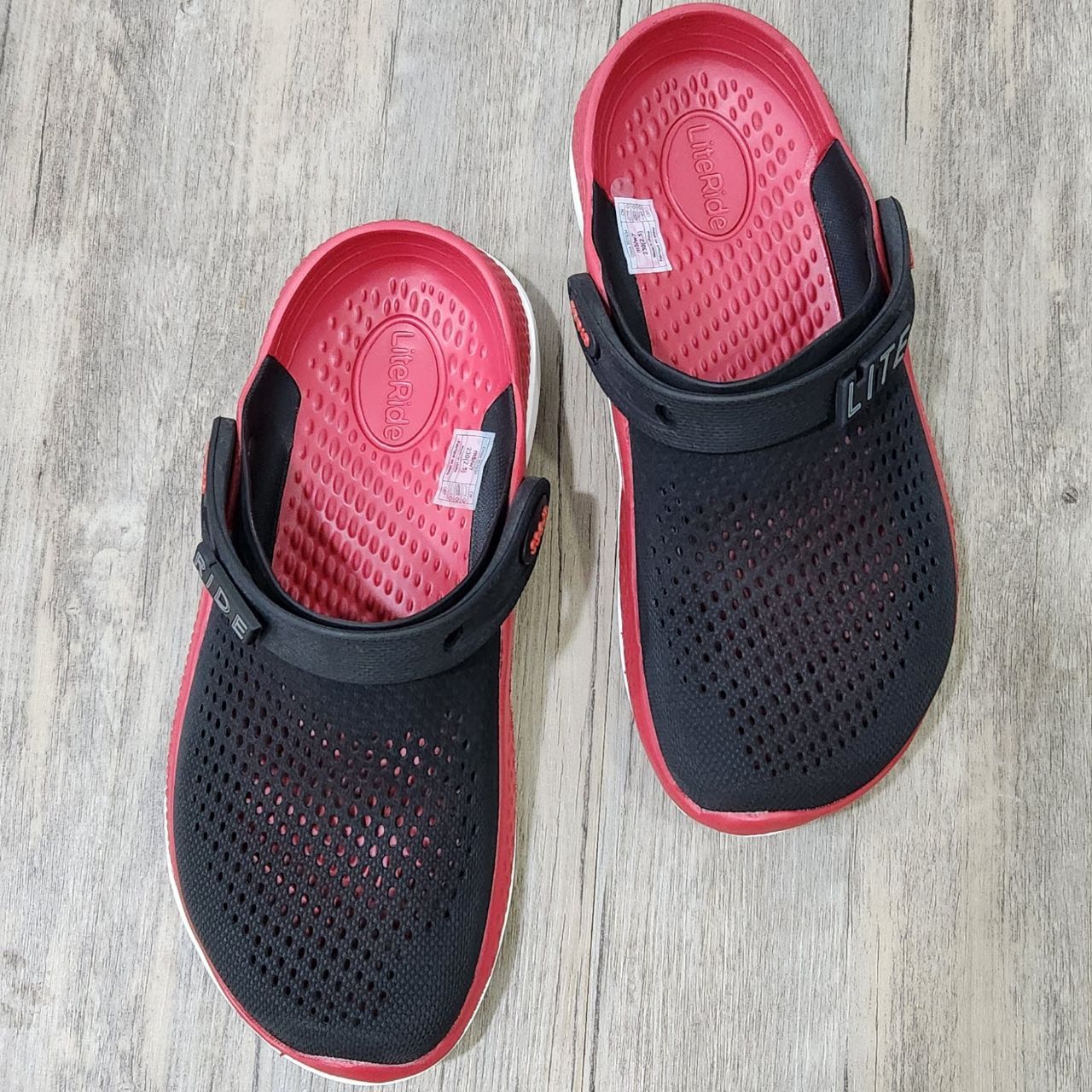 Dép Crocs LiteRide 360 Clog HN Đen đỏ