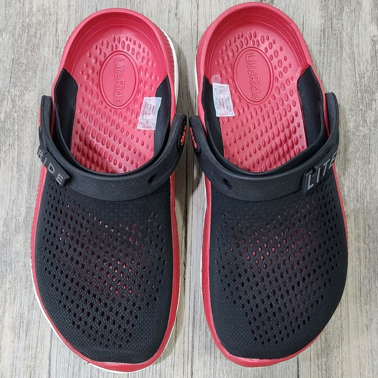 Dép Crocs LiteRide 360 Clog HN Đen đỏ
