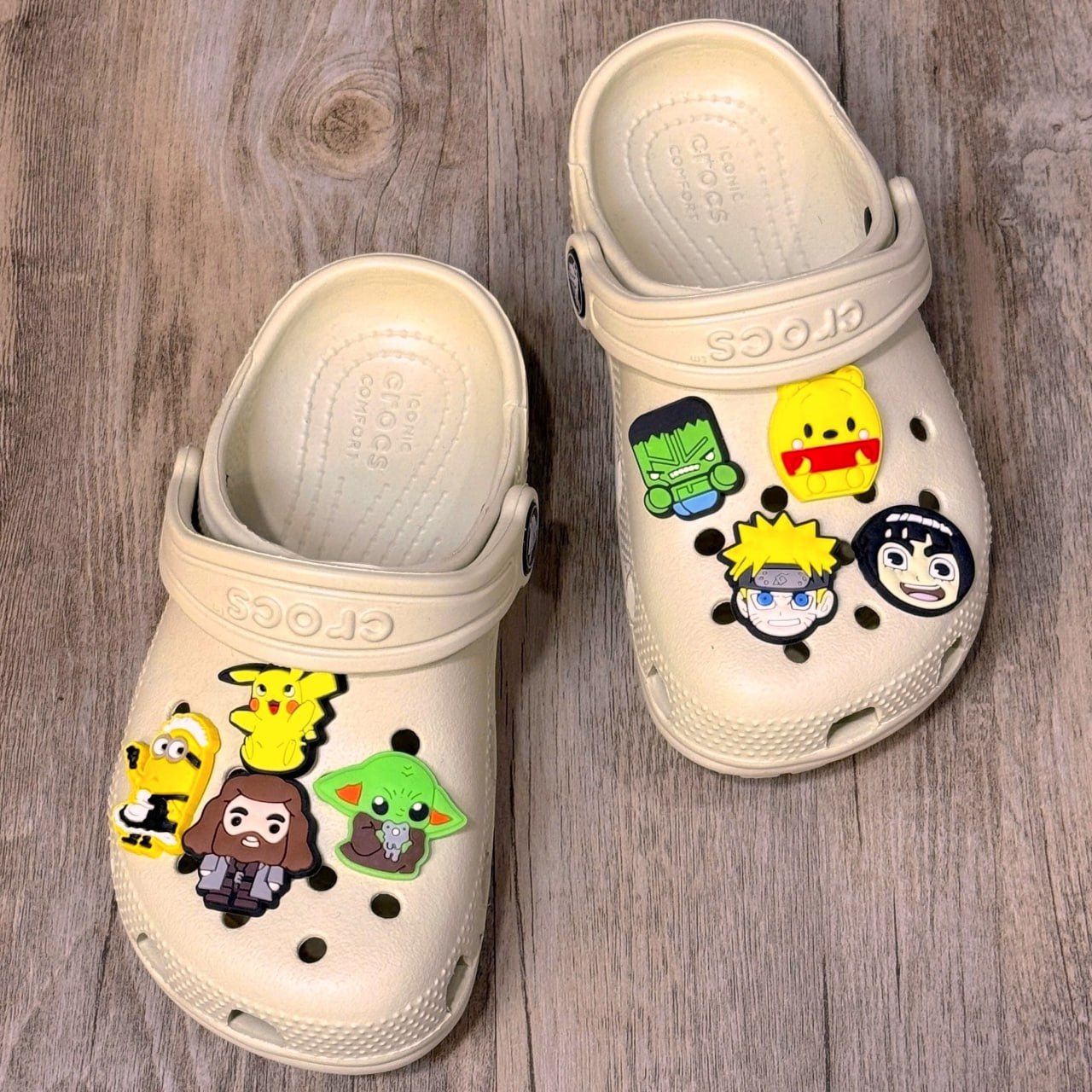 Dép Crocs Kid Classic Clog HN Bone