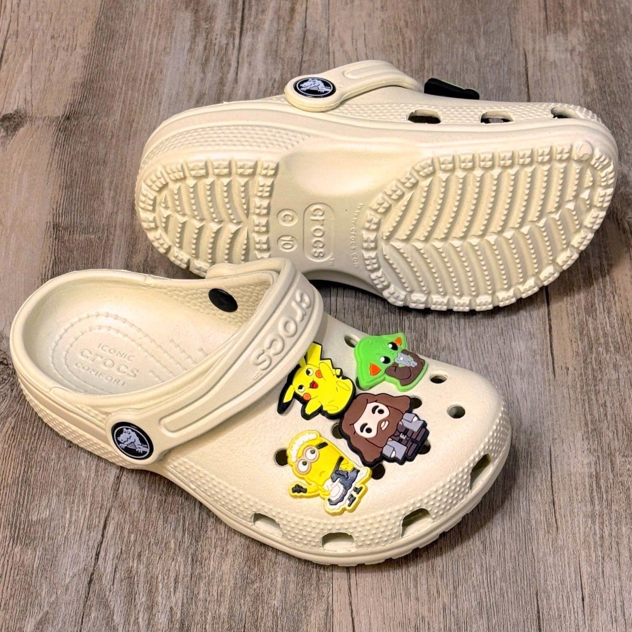 Dép Crocs Kid Classic Clog HN Bone