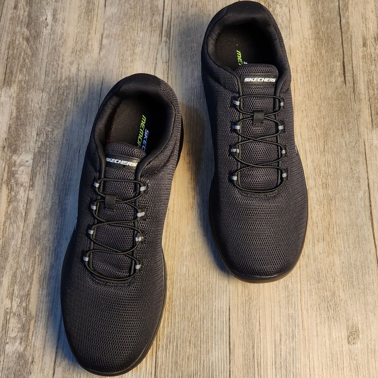 Giày Thể Thao Nam Skechers cột dây HN Đen