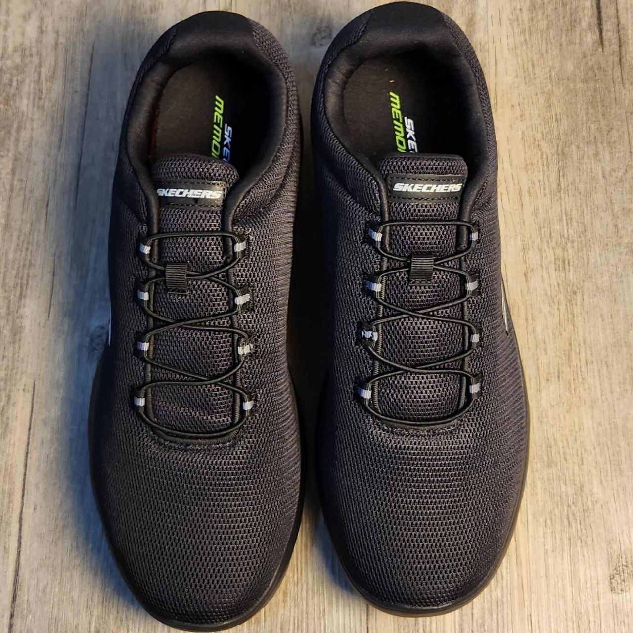 Giày Thể Thao Nam Skechers cột dây HN Đen