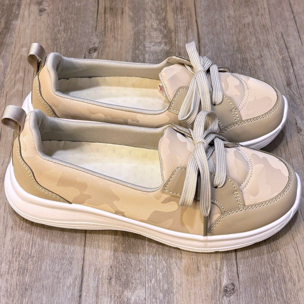 Giày Kirei Breathable Walk on Camo BG Cream
