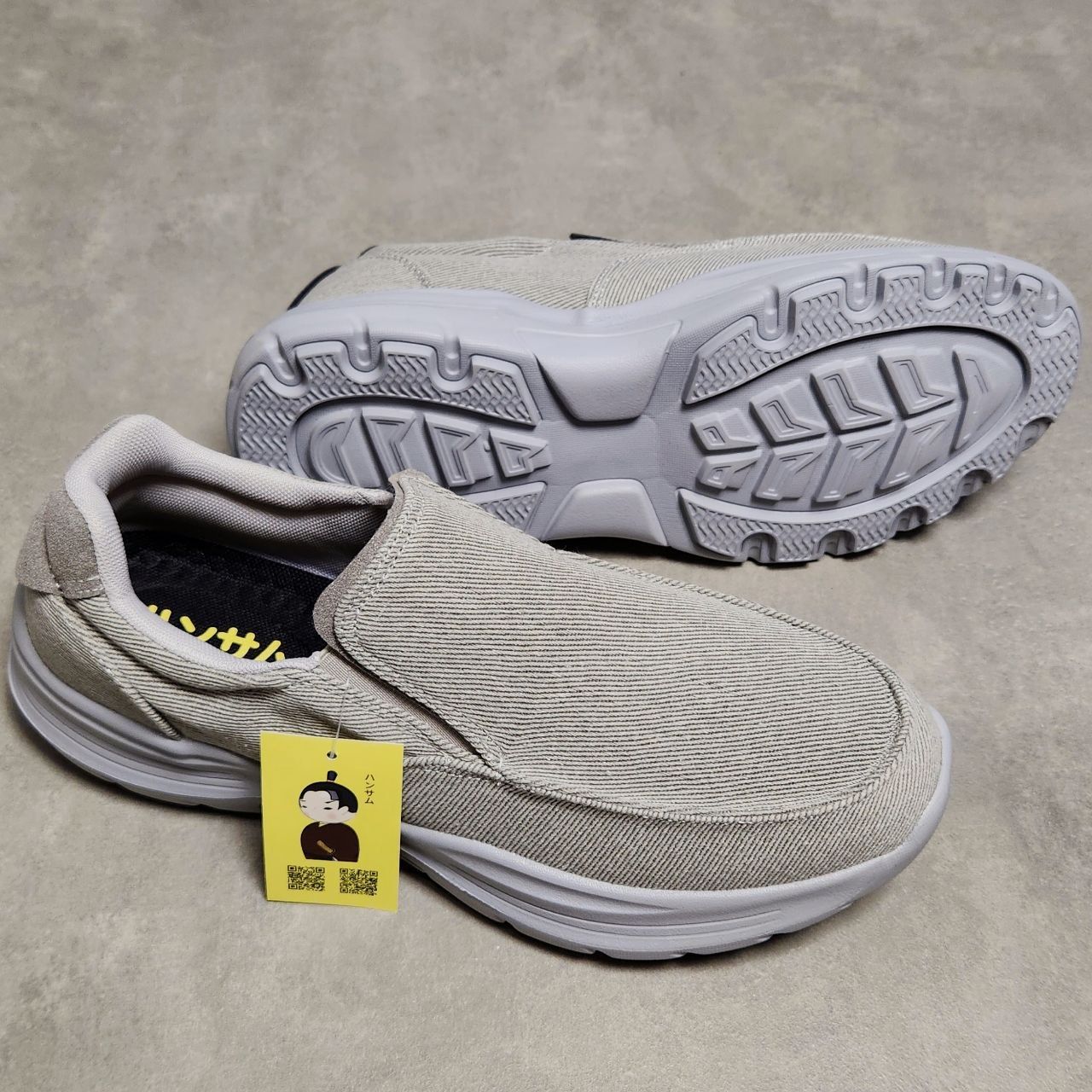 Giày lười Hansamu Walk đế Phylon HD L.Grey