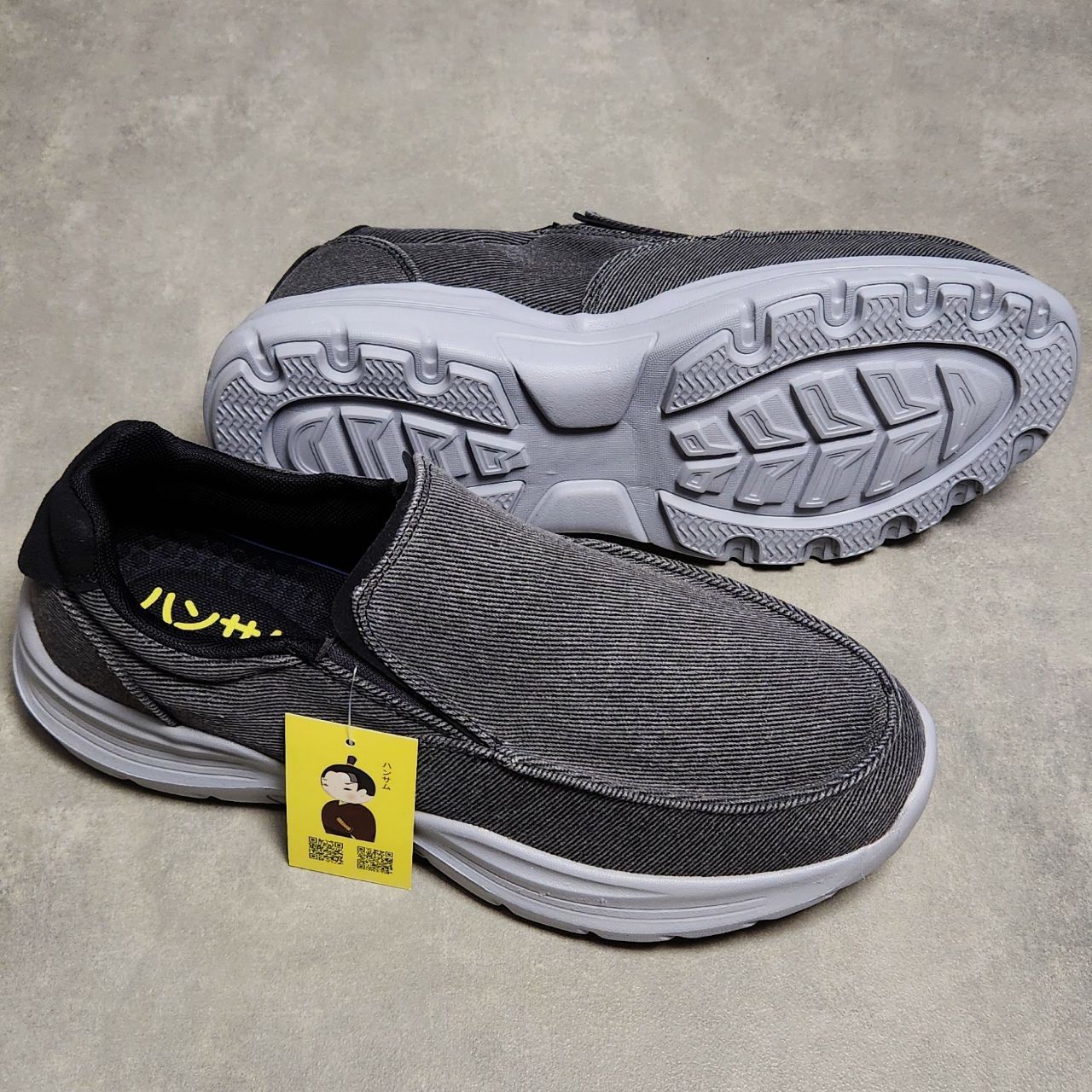 Giày lười Hansamu Walk đế Phylon HD D.Grey