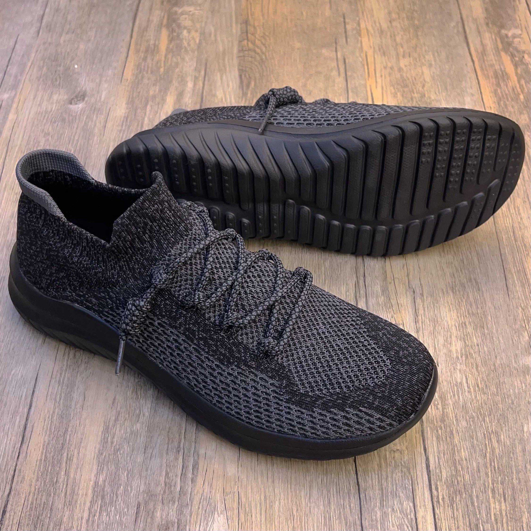 Giày thể thao Nhật Hansamu walk unisex HD Đen xám