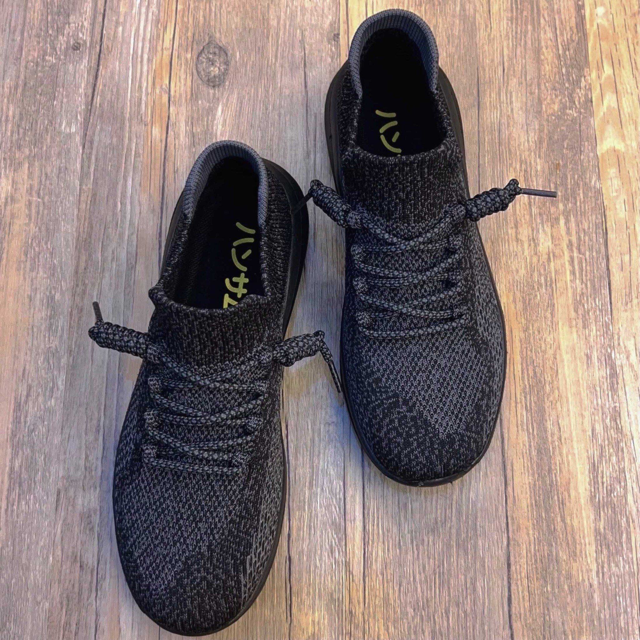 Giày thể thao Nhật Hansamu walk unisex HD Đen xám